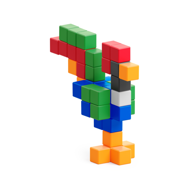 PIXIO Bright Animals – 90 blokjes