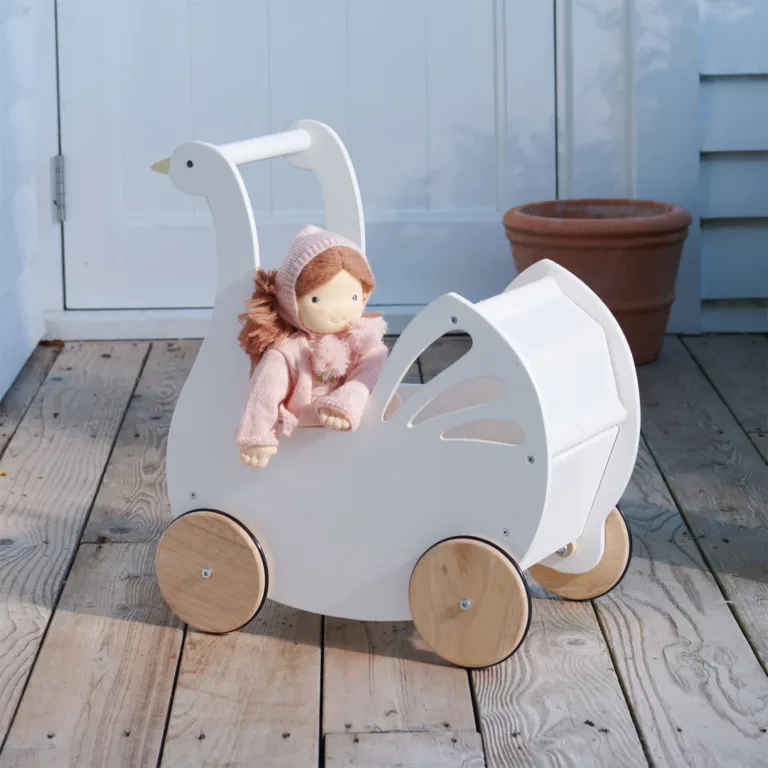 Tender Leaf Doll Pram Swan