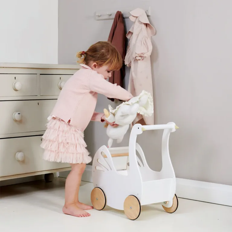 Tender Leaf Doll Pram Swan