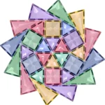 Coblo Pastel – 100 Magnetic Blocks