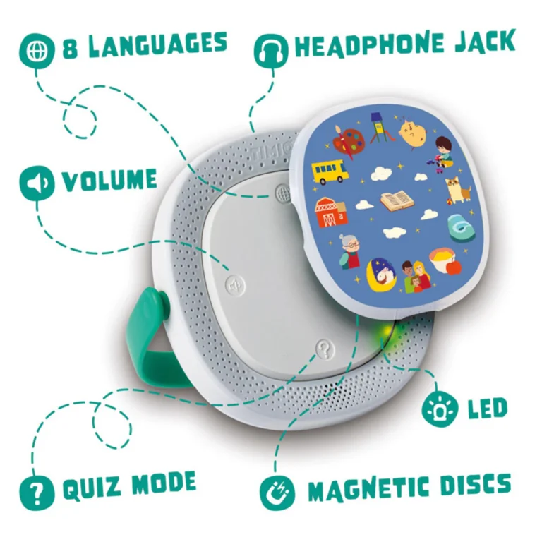 TIMIO Educational Audio Player + 5 Discs
