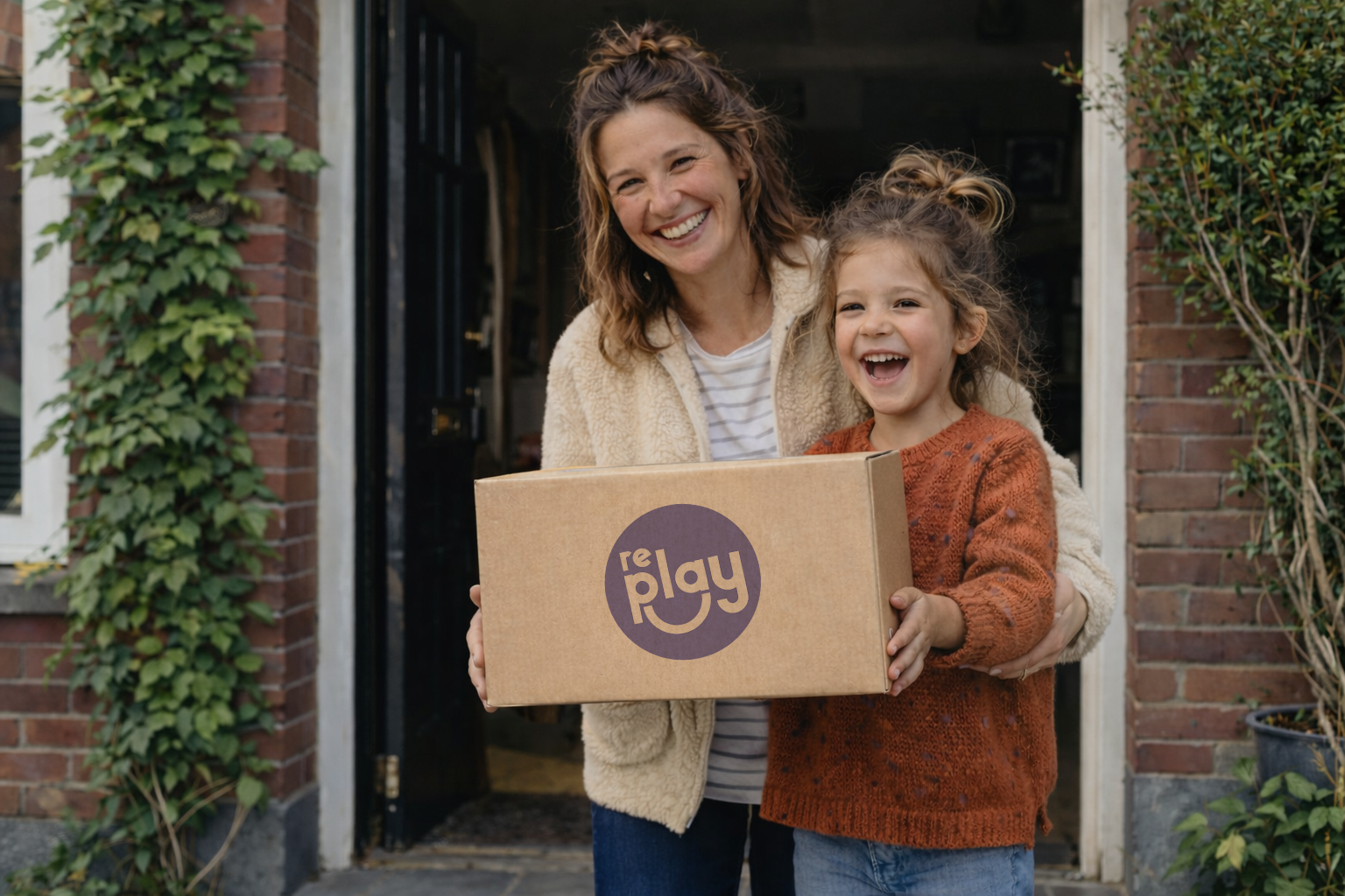 Kinderen spelen met gehuurd speelgoed van RePlayClub