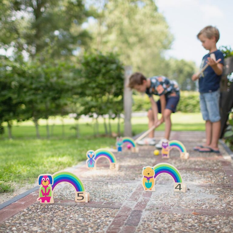 BS Toys Rainbow Croquette Set