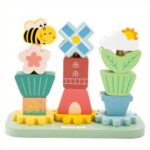 Woet Wooden Stacking Game with Gears
