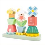 Woet Wooden Stacking Game with Gears