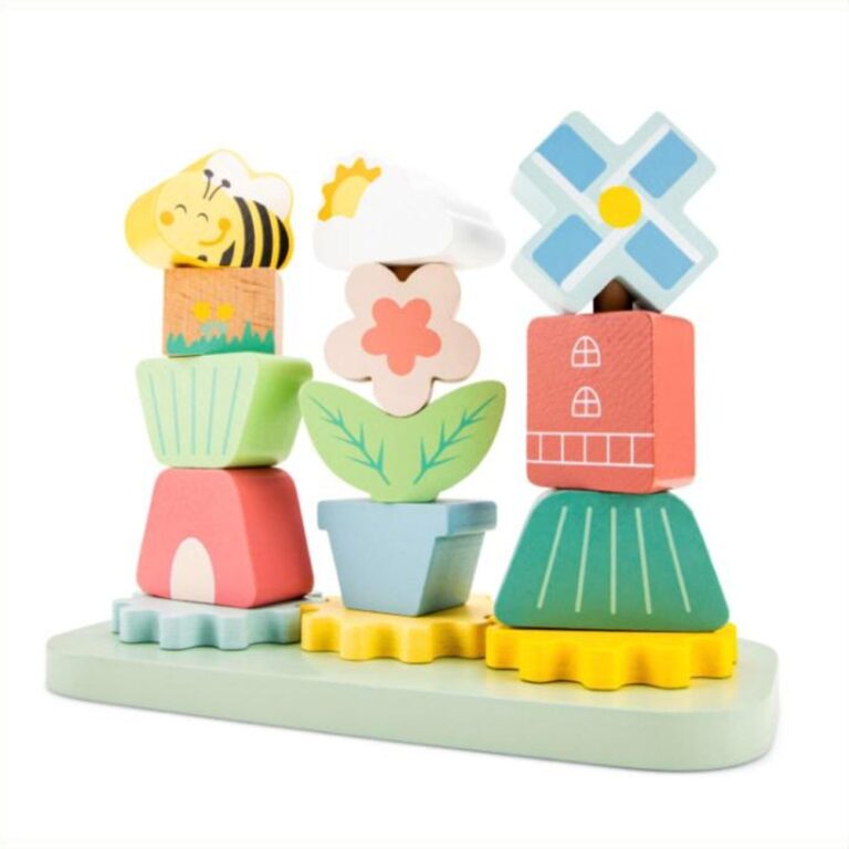 Woet Wooden Stacking Game with Gears